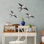 Aberto Design Flying Swallow - 2 Blanco y Negro